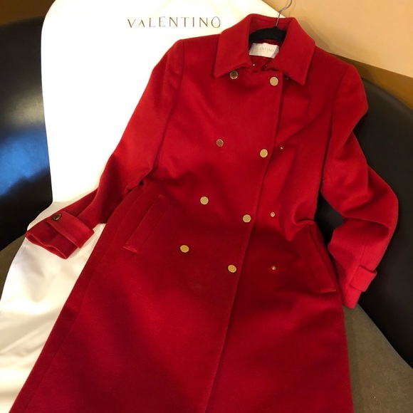 Valentino | Jackets & Coats | Valentino Red | Poshmark